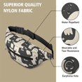 thumbnail image 5 of Fanny Pack Halloween Ghost Boo Pattern Waist Pack Bag,Running Cross Bag,Waterproof Large Fanny Packs for Women Men for Travel Running Hiking Cycling, 5 of 6