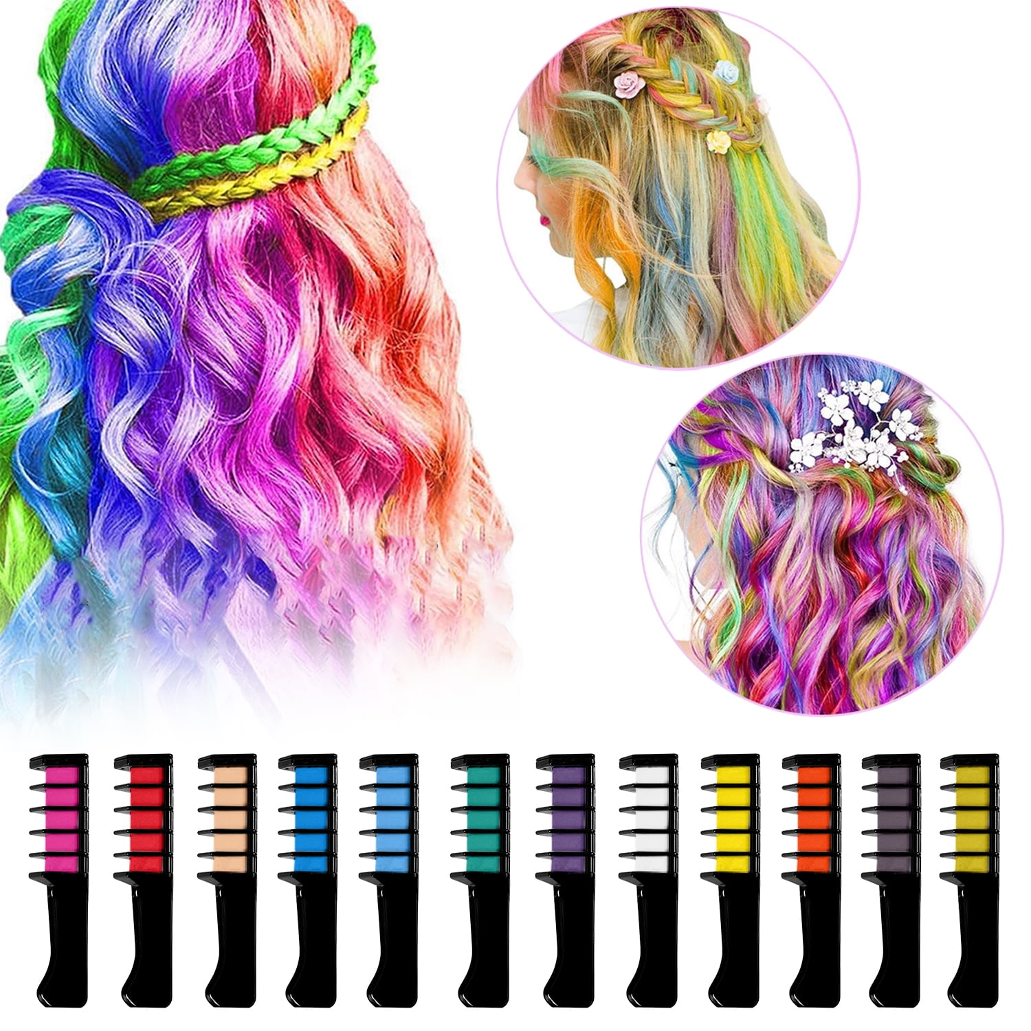 Hair Chalk,Hair Chalk Pens,Temporary Hair Chalk-washable Hair Color Safe  For Kids And Teen For Party Multi Color Options Buy Hair Chalk,Hair Dye  Color Cream,Temporary Hair Chalk Product On | Hair Chalk For