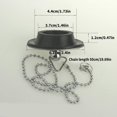 thumbnail image 3 of Practical Sink Drain Stoppers with 50cm Metal Chain Universal Sink stoppers with 50cm Steel Chain for Secure Sealing, 3 of 4