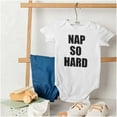 thumbnail image 4 of Nap So Hard Funny Rap Hip Hop Baby Romper Boys or Girls Infant Baby Brisco Brands 12M, 4 of 6