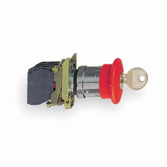 Schneider Electric Emergency Stop Push Button, 22 mm, 1NO/1NC, Red XB4BS9445