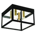 thumbnail image 1 of Livex 20589-07 Nyack Outdoor Ceiling Mount 10"W 4-Light Fixture Bronze B10, 1 of 2