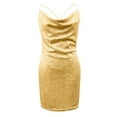 thumbnail image 4 of Riforla Women's Sequin Sparkly Glitter Dress Sexy Sleeveless Backless Spaghetti Strap Party Club Bodycon Mini Dress, 4 of 5