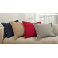 thumbnail image 2 of SARO 793P.R20S 20 in. Square Celena Whip Stitched Flange Design Down Filled Throw Pillow  Red, 2 of 2