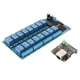 thumbnail image 2 of Módulo de relé de 16 canales Controlador Ethernet de 5V Servidor web de red Módulo de relé de 16 canales Interfaz RJ45 para hogar inteligente, 2 of 8