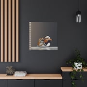 Mandarin Duck Reflection - Canvas