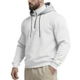 thumbnail image 4 of IWRICH Mens Casual Cotton Hoodies Drawstring Quarter Zip Pullover Sweatshirts XL, 4 of 8
