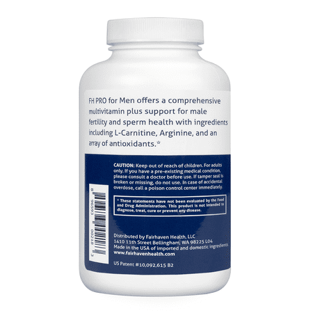 FH Pro for Men - Fertility Supplement, 180 Capsules