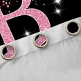 thumbnail image 4 of Manfei Lovely Initial Sequin Print B Kitchen Curtains,Pretty Butterfly Black Out Curtains Pack of 2 (42x63 Each),Pink, 4 of 7