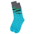 thumbnail image 2 of MeMoi Men's Later Alligator Bamboo Blend Novelty Crew Sock - Mens - Male, 10-13, Blue, 2 of 4