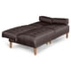 thumbnail image 5 of Sofá Cama Makora Lino Chocolate Modelo Queen Con Portavasos, 5 of 8