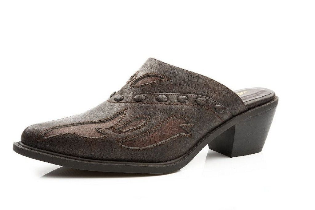 Roper Roper Western Shoes Womens Lace Mules Brown 0902115550337 BR