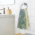thumbnail image 3 of Yayeee 2 Pack Hand Towels for Bathroom 100% Cotton 16" x 28" Soft Absorbent Kitchen Towel, Art Garden Scene, 3 of 7