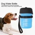 thumbnail image 2 of Botella para beber para mascotas, botella de agua para perros de alto rendimiento fácil de transportar, resistencia a las mordeduras antivibración para perros (azul). Afortunado Sencillez, 2 of 5