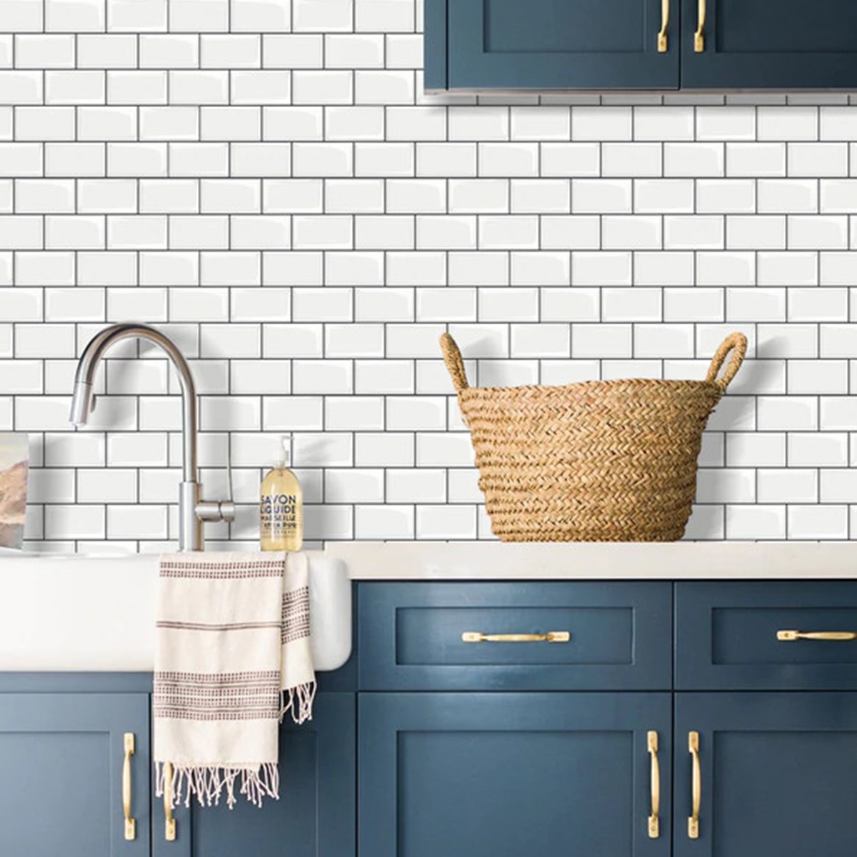 Mi Alma Adesivi Per Piastrelle Backsplash – 24 Pezzi – Stacca E Attacca – Per Cucina E Bagno – Impermeabili