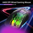 thumbnail image 3 of ONIKUMA ONIKUMA CW902 RGB Gaming Mouse with 7 Programmable Buttons, USB Wired for PC & Laptop, Adjustable DPI up to 6400, Black PC Material, 1.5M Cable, 3 of 7