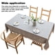 thumbnail image 4 of Mantel de comedor, mantel a cuadros, rectangular, borde con flecos, cubierta de mesa, decoración de lino de algodón, 140x180cm AweSitey HA007855-02, 4 of 6