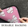thumbnail image 6 of Pink Bows and Baseballs Pattern Door Rugs,Washable Non Slip Door Mats Indoor,Decorative Door Mats,Entry Mat Indoor for Entrance,Bedroom,Kitchen,Bathroom,30"x17", 6 of 6