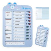 Plastic Chores Checklist Board with Slider and Card Stocks, Daily Schedule to Do List Checklist Board, Daily Routine Chart for Kids, Chore Chart for Teenagers Kids