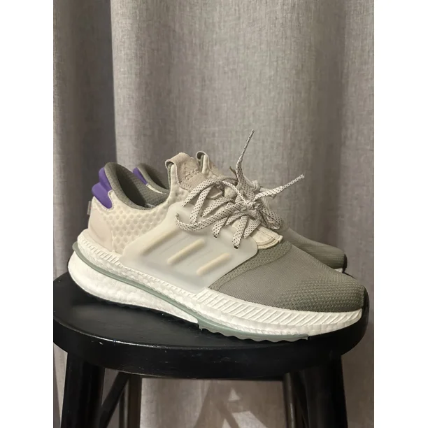 Adi - das Men's X_PLRBoost Running Sneakers Silver Grey Purple Size 10 NEW NO BOX!