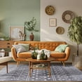 thumbnail image 5 of Junovo 5'x8'Gray Washable Non-Slip Low Pile Moroccan Geometric Area Rug for Living Room, 5 of 7