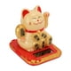 thumbnail image 3 of Gato de la Suerte, tamaño Mini Alimentado por energía Solar Trae Riqueza y Tesoro Sonrisa Linda Durable Maneki Neko, para la Oficina del Dormitorio del automóvil(Amarillo), 3 of 5