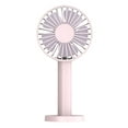thumbnail image 2 of Ventilador portátil de mano | Recargable por USB y a pilas | 3 velocidades | Ventilador de escritorio personal para oficina, viajes, escuela y exteriores, 2 of 7