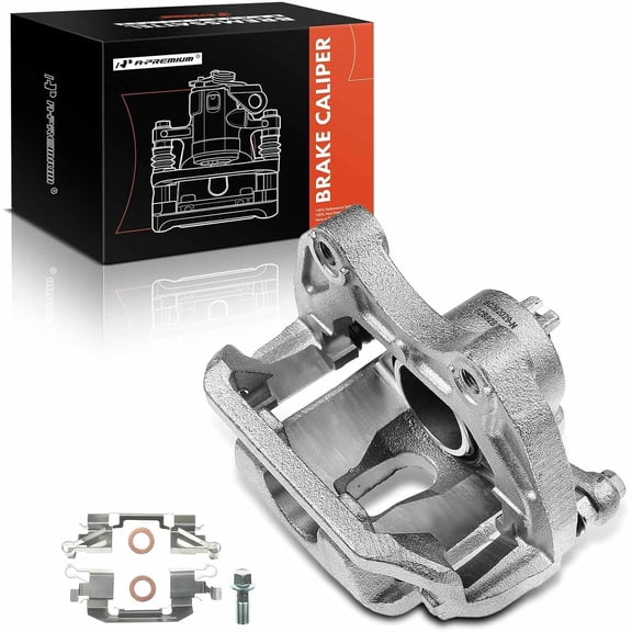 A-Premium Disc Brake Caliper Assembly with Bracket Compatible with Select Nissan Models - Maxima 2003 2004 2005 2006 2007 2008 2008, V6 3.5L - Front Right Passenger Side