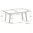 thumbnail image 3 of Simpli Home Draper Dining Table in Java Brown, 3 of 4