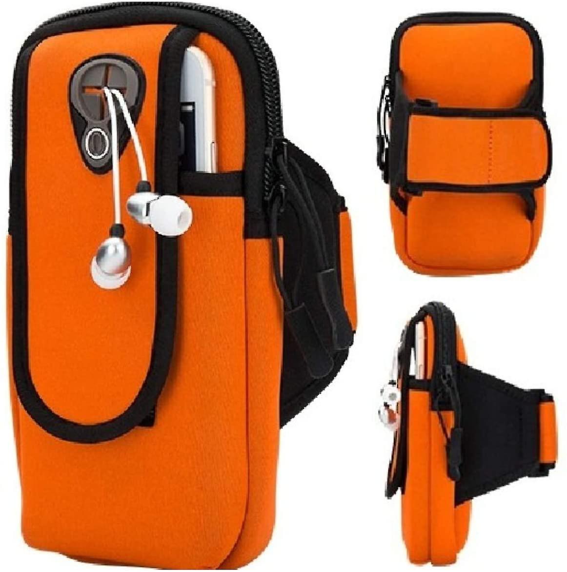 Universal Running Armband, Arm Cell Phone Holder Sports Armband,orange