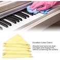 thumbnail image 2 of ZOUSSIQI Musical Instrument Cleaning Cloth, Microfiber Musical Instruments Polishing Cloth for Guitar Bass Violin Piano Clarinet Trumpet Sax Universal(Yellow) CA919-60431, 2 of 8