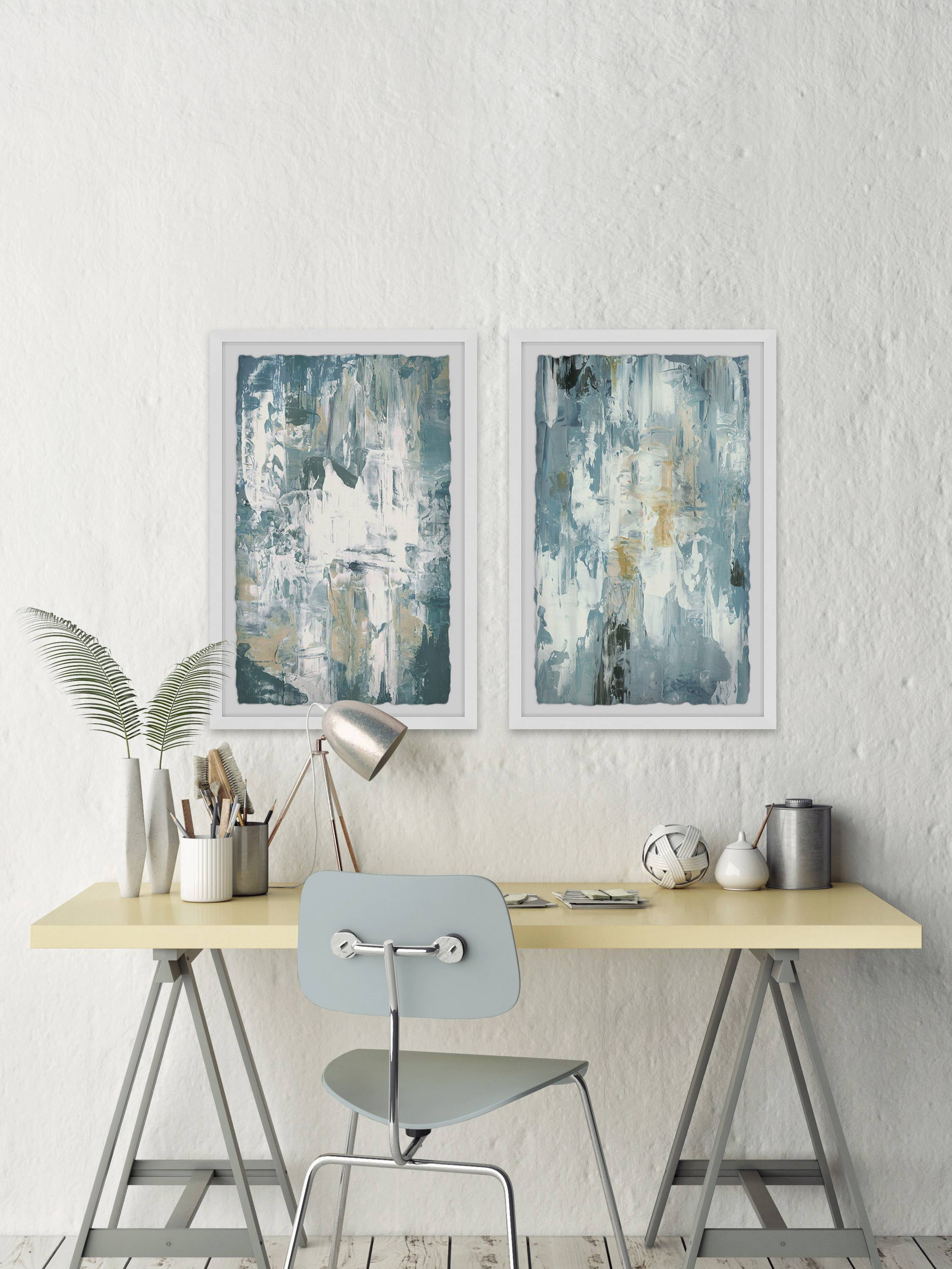 Marmont Hill Chaos Gray Diptych, Art Prints, 48.00" x 1.50"