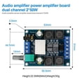 thumbnail image 1 of Placa Amplificadora Digital 2Pcs, TPA3116D2 Amplificador Estéreo de Au, 1 of 2