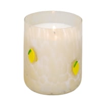 Mainstays 1-Wick Art Glass Scented Jar Candle, Sweet Sugared Lemon, 8.5 oz.