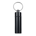 thumbnail image 1 of Mini Portable Waterproof Pill Shape Aluminum Alloy Pill Bottle Pill Box Case Drug Holder Container With Keychain, 1 of 10