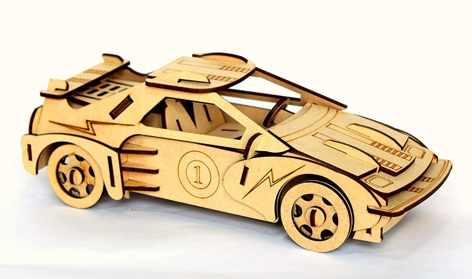 StonKraft 3D Wooden Puzzle Sports Car DIY UK Ubuy
