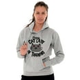thumbnail image 5 of Crazy Cat Lady in Training Funny Cute Hoodie Sweatshirt Women Brisco Brands L, 5 of 6
