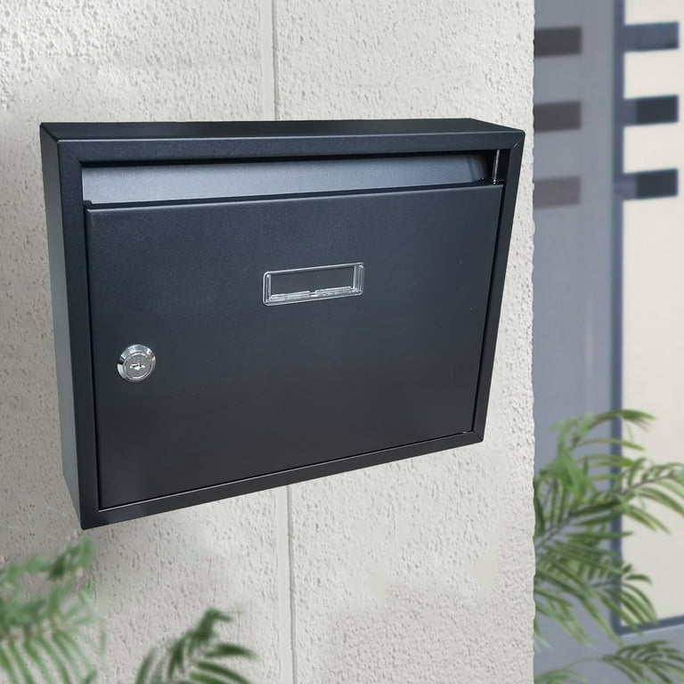 Mailbox Wall Mount Post Mail Lockable Mail Box with Combination