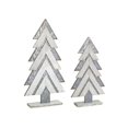 thumbnail image 1 of Melrose International 73216DS 23.5-30 in. MDF Tree&44; Blanc & Gris - Lot de 2, 1 of 1