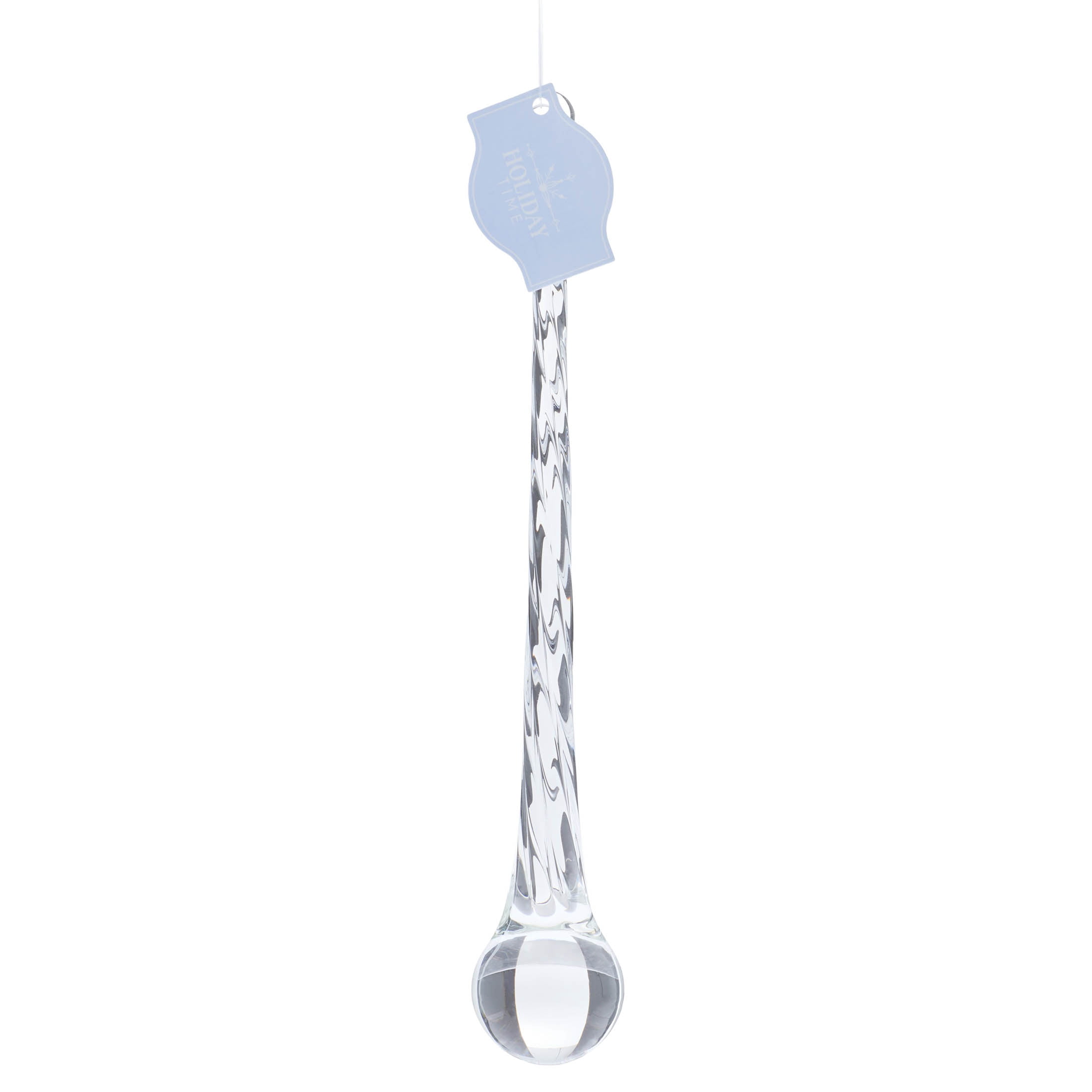 CLEAR GLASS DRIP ORN