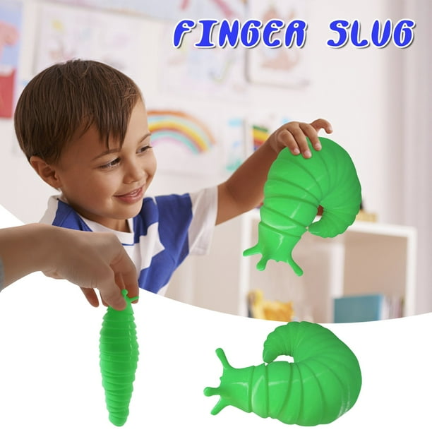 FREE SHIPPING-Fidget Slug 3D Printed Friendly Articulated Fidget Slug Articulating Toy Cute