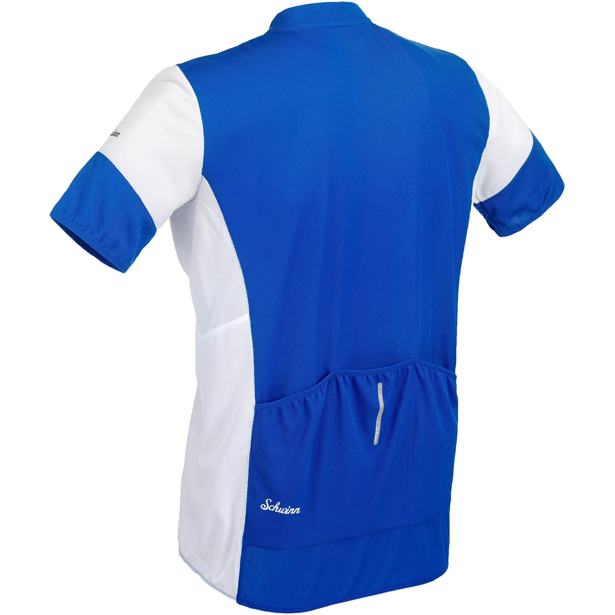 Schwinn Pro Full Zip Short Sleeve Cycling Jersey Blue Large