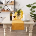thumbnail image 2 of Design Imports CAMZ12656 DII Honey Gold Quilted Farmhouse Table Runner, 2 of 2