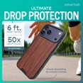 thumbnail image 2 of Smartish iPhone 17 Pro Max MagSafe Case, Gripmunk, Slim Grip, Woodgrain, 2 of 9