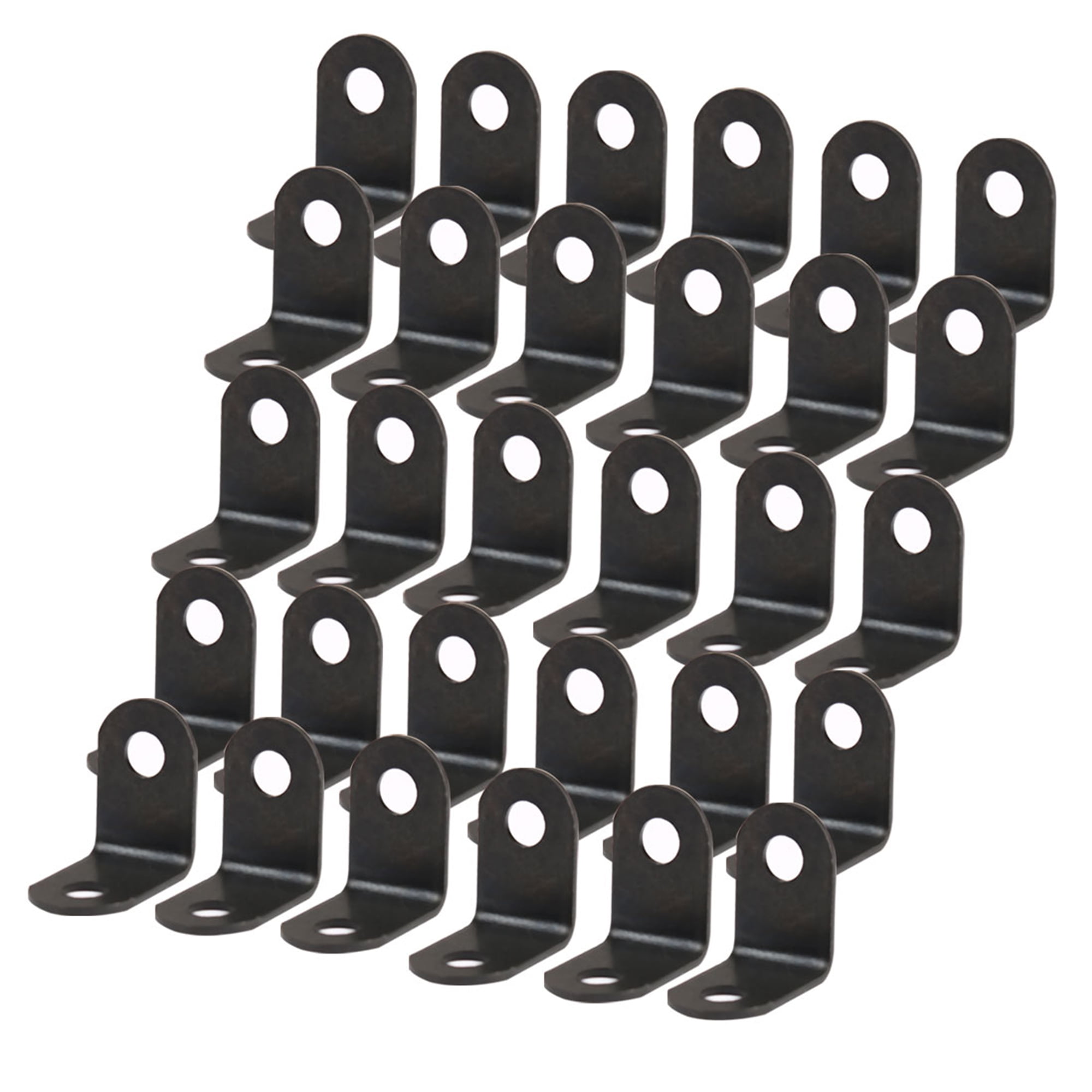 Uxcell 18 Piece 16 x 16mm Metal L Shaped Angle Bracket Fastener Support