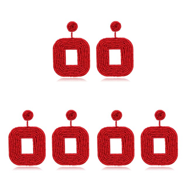 Qarigey 1 par de pendientes de tachuelas, pendientes de aro con estilo exquisito, gotas para las orejas, accesorios para el Día de San Valentín para Type1 NO1 Qarigey CBP196688
