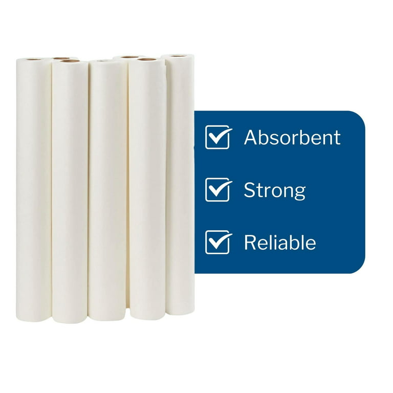 McKesson Exam Table Paper, Smooth - White, 21 in x 225 ft, 12 Count 