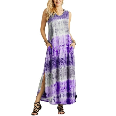 

Niuer Nightgowns for Womens Casual Loose Long Dress Sleeveless Sleepwear Nightshirt Loungewear Pajama Pjs Dress