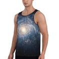 thumbnail image 2 of Gukieu The Galaxy Print Men's Quick Dry Fitness Vest, Round Neck Sleeveless Fitness Bodybuilding Top-4X-Large, 2 of 7