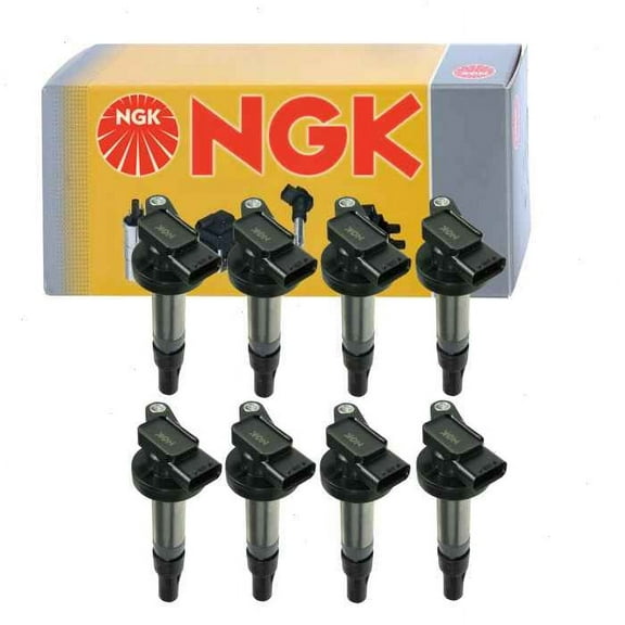 8 pc NGK Ignition Coils compatible with Jaguar XJR 4.2L V8 2004-2009